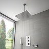 Milan Shower Package (Rainfall Ceiling Mounted Head, Handset + Waterfall Bath Spout) Chrome