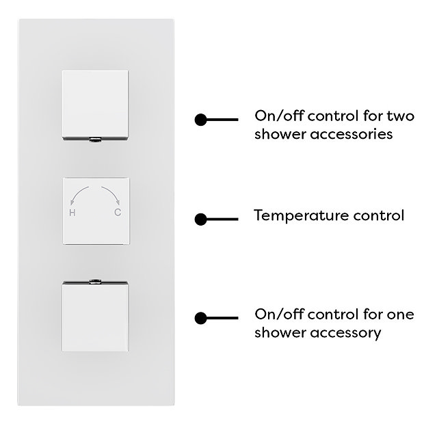 Milan Shower Package (Rainfall Wall Mounted Head, Handset + Freeflow Bath Filler)  Standard Large Image