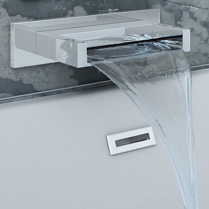 Milan Shower Package (Rainfall / Waterfall Shower Head + Waterfall Bath Spout) Feature Large Image