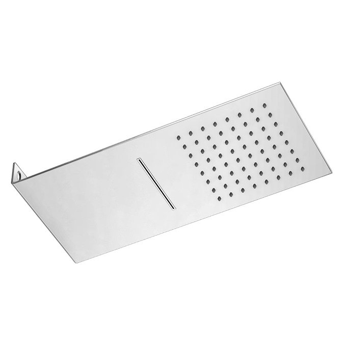 Milan Shower Package with Valve + Flat Dual Fixed Shower Head (Waterfall / Rainfall)