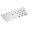 Milan Shower Package with Valve + Flat Dual Fixed Shower Head (Waterfall / Rainfall)