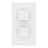 Milan Shower Package with Valve + Flat Dual Fixed Shower Head (Waterfall / Rainfall)