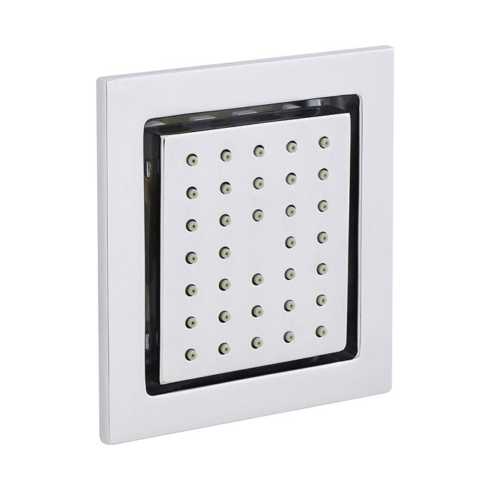 Milan Slim Shower Pack - Valve w Diverter, 300mm Fixed Head & 4 x Body Jets Standard Large Image