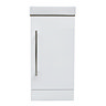 Milan Small Floor Standing PVC Vanity Basin Unit Gloss White (W400 x D220mm) 100% Waterproof