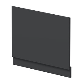Milan Soft Black End Bath Panel - 700mm