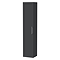 Milan Soft Black Framed 300mm Wide Wall Hung Tall Storage Unit
