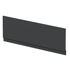Milan Soft Black Front Bath Panel - 1700mm