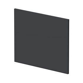 Milan Soft Black L-Shaped End Bath Panel - 700mm