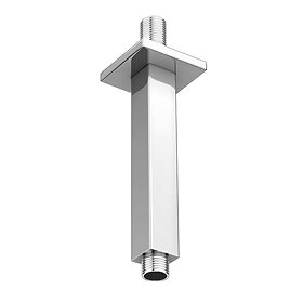 Milan Square 150mm Vertical Shower Arm - Chrome Large Image