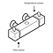 Milan Square 2 Outlets Thermostatic Bar Shower Valve