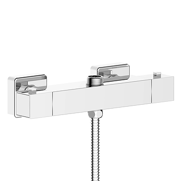Milan Square 2 Outlets Thermostatic Bar Shower Valve