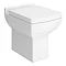 Milan Square Back To Wall Toilet + Soft Close Seat Large Image