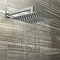 Milan Square Concealed Individual Diverter + Thermostatic Control Valve with Handset + 300mm Shower