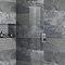 Milan Square Concealed Push-Button Valve + Rainfall Shower Head