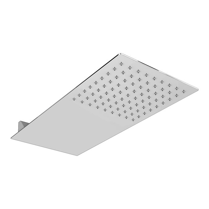 Milan Square Flat Fixed Shower Head (220 x 500mm)  Standard Large Image