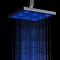 Milan 200 x 200mm Square LED Chrome Shower Head  Profile Large Image