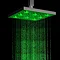 Milan 200 x 200mm Square LED Chrome Shower Head  Feature Large Image