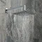 Milan Square Modern Shower System with Handset, 4 Body Jets + 200 x 200mm Shower Head  Standard Larg