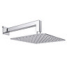 Milan Square Shower System (200mm Fixed Head, Handset + Integrated Parking Bracket)  Profile Large I