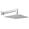Milan Square Shower System (200mm Fixed Head, Handset + Integrated Parking Bracket) Profile Large I