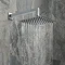 Milan Square Shower System (200mm Fixed Head, Handset + Integrated Parking Bracket) Feature Large I