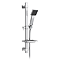 Milan Square Slide Rail Kit with Soap Dish - Chrome
