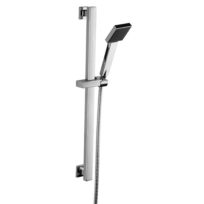 Milan Square Slider Rail Kit + LED Shower Handset  additional Large Image