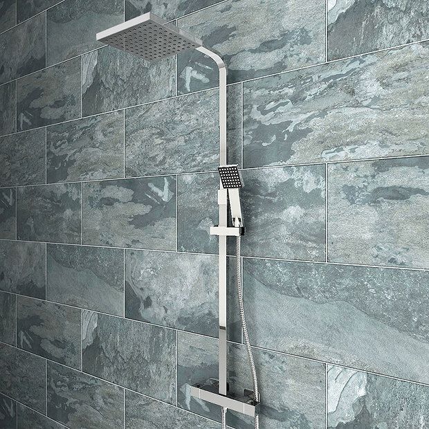 Milan Modern Thermostatic Shower - Chrome  Standard Large Image