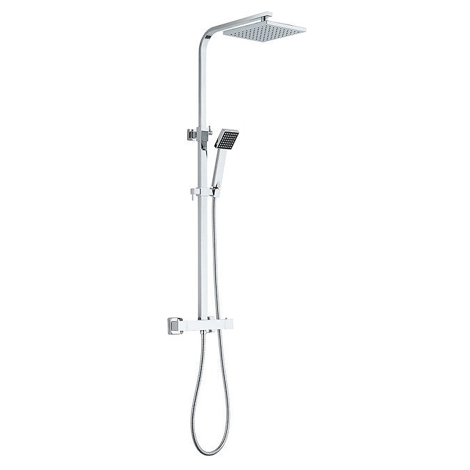 Milan Modern Thermostatic Shower - Chrome  Feature Large Image