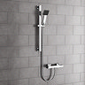 Milan Square Thermostatic Bar Shower Valve - Chrome  Feature Large Image