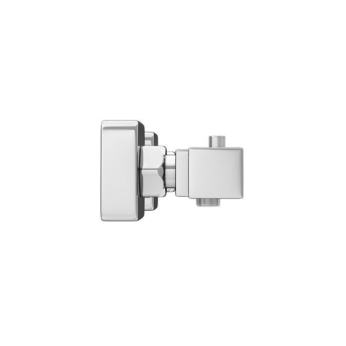 Milan Square Thermostatic Bar Shower Valve - Chrome  In Bathroom Large Image