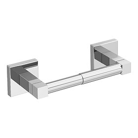 Milan Square Toilet Roll Holder - Chrome Large Image