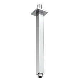 Milan Square Vertical Shower Arm 300mm - Chrome Medium Image