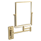 Milan Square Wall Mounted Cosmetics Mirror - Brushed Brass