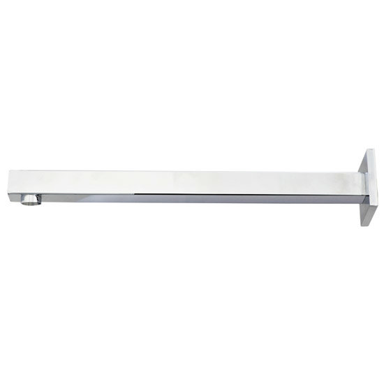 Milan Square Wall Mounted Shower Arm - Chrome Profile Large Image