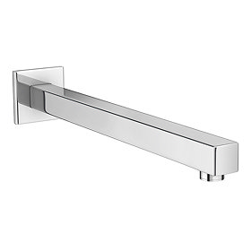 Milan Square Wall Mounted Shower Arm - Chrome Large Image