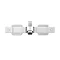 Milan Square Wall Mounted Thermostatic Bath Shower Mixer Tap + Shower Rail Kit Profile Large Image
