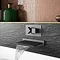 Arezzo Square Modern Concealed Twin Shower Valve - Matt Black  In Bathroom Large Image