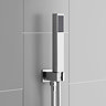 Milan Twin Shower Valve Inc. Outlet Elbow, Handset & Ultra Thin Head with Vertical Arm  Feature Larg