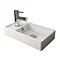 Milan W400 x D222mm Stone Grey Compact Floor Standing Basin Unit  Profile Large Image