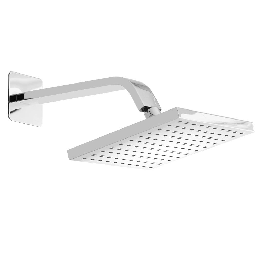 Milan Square Shower Head + Designer Arm At Victorian Plumbing