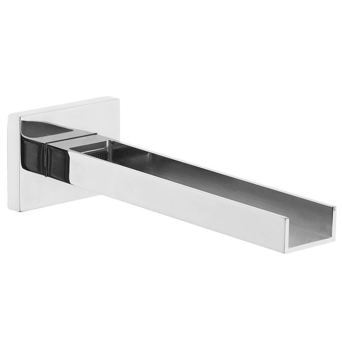 Milan Wall Mounted Waterfall Basin Spout with Manual Valve - Chrome