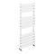 Milan Heated Towel Rail H1213mm x W500mm Matt White