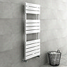 Milan Heated Towel Rail H1213mm x W500mm Matt White