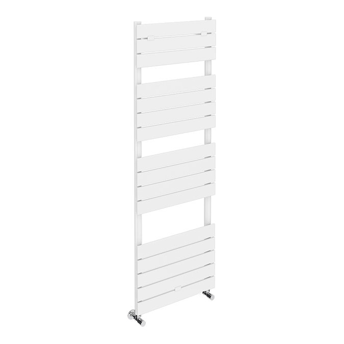 Milan Bathroom Heated Towel Rail White Finish - 1512mm x 500mm