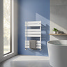 Milan Bathroom Heated Towel Rail White Finish - 840mm x 500mm