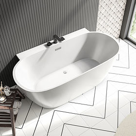 Healey & Lord Modern Collection 1700 x 800mm Double Ended Freestanding Bath  with Waste & Overflow