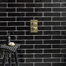Mileto Black Gloss Ceramic Wall Tile - 75 x 300mm