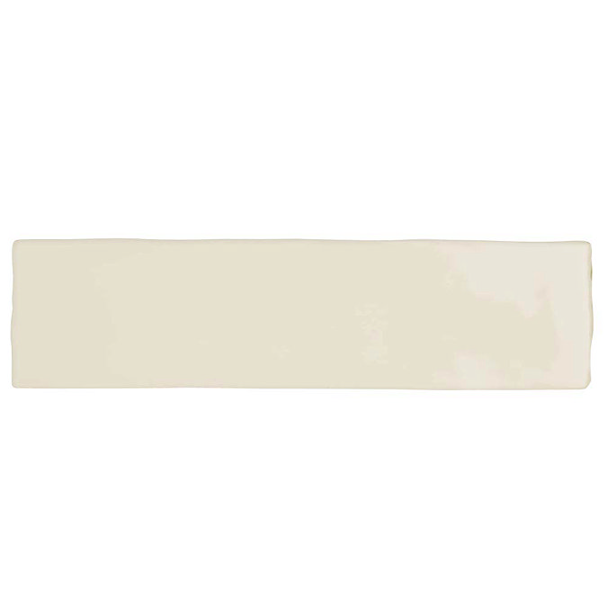 Mileto Brick Bone Gloss Porcelain Wall Tile - 75 x 300mm  Profile Large Image