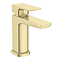 Mileto Brushed Brass Single Lever Basin Mixer Tap